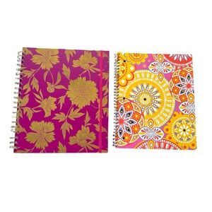 Floral and Geometric Spiral Notebooks brand new school essential stationary